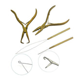 Professional Hair Extension Tools Kit, Hair Extensions Remover Pliers, Micro Links Beads Hair V1192-AZ-W-3525