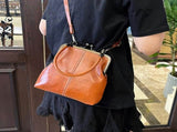 Soft Leather Crossbody Bag for Women, Multi Pocket Lightweight Shoulder Purse and Handbag V1237-MS-724-038