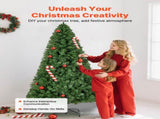 Christmas Tree, 1.8m Artificial Xmas Tree, Full Holiday Decor Trees with 1250 Branch Tips & Sturdy V952-CGKSDSPVCLS6K87RZ001V0
