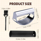 2025 New Stainless Steel Garlic Presser, Portable Manual Stainless Steel Garlic Press for Home V1258-DP02-C-2497