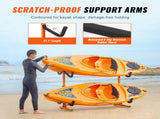 Freestanding Kayak Storage Rack, Kayak Stand for 4 Kayak Canoe Paddleboard, Heavy-duty Steel Kayak V952-DLS4G0000000D8BUTV0