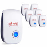 Ultrasonic Pest Repeller 6 Pack, 2021 Newest Upgraded Ultrasonic Pest Repellent Indoor Pest Control V1192-AZ-W-17601