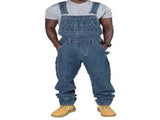 Men's Plus Size Jeans Fashion Jeans Denim Bib Loose Fit Multiple Pockets Adjustable Straps - Perfect V1237-ZY-203-2823