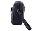 Pierre Cardin Mens Leather Organizer Bag Toiletry Case - Navy V563-PC3505-NAVY