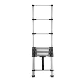 Telescoping Ladder, 2540mm Stainless Steel Lightweight Extension Ladder, Multi-Button Retraction V952-SSTTNLSLK85F88IXYV0