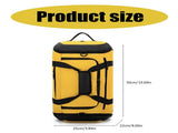 Gym Sports Bag Watertight Gym Duffle Bag Shoes Compartment and Wet Pockets, Travel Duffels Bag V1308-DSZKI-2476-2