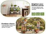 Artiss Plant Stand 3 Tier Metal Corner Plant Shelf Multiple Flower Holder Rack PS-L-3T-MT-BK