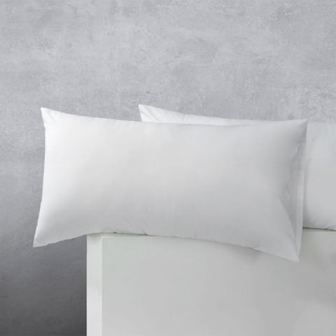 Accessorize Pair of Cotton Polyester King Pillowcases White V442-HIN-PILLOWC-COTTONPOLYESTER-WHITE-KI