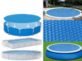 Insulation foil for outdoor pools - 2.4 m diameter - Blue - 1 piece V1188-ZXY-10901