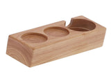 3Hole Composite Wood Coffee Handle Holder Rack Base Coffee Tamper Stand for Bar Coffee Shop V1294-YM0901-3113210122111