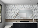 Tiles 3D Peel and Stick Wall Tile Fish Scale Mosaic 10 Sheets V63-837111