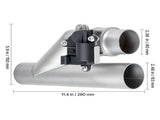 Electric Exhaust Cutout, 63.5 mm Universal Stainless Steel Exhaust Valve Kit with One Controller V952-DDPQQDQWGK25MI3HN001V9