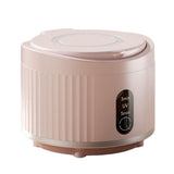 Portable Rechargeable Ultrasonic Retainer Cleaner with 3 Modes for Dentures Aligner Jewelry - Pink V1263-JX-8208-1