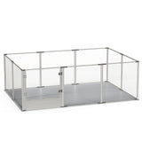 10-Piece Large Thicken Acrylic Dog Playpen Puppy Birth Fence with Waterproof Mat V767-XPETSYL-18S