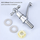 1 Pair Bathroom Sink Faucet Hot and Cold Basin Faucet V1237-ZY-715-191