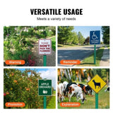 6FT U-Channel Sign Post, 4Pack Green Heavy Duty Steel Fixed Fence Post, Steel Fence U-Channel Sign V952-LBGGDLBGZT6FWXGVSV0