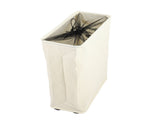 Corner Slim Foldable Oxford Cloth Laundry Basket Bin Mesh Drawstring Dirty Clothes Hamper with 4 V1294-YM0901-H20026BE