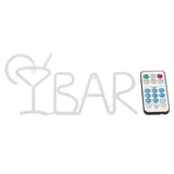 BAR Letters Shaped LED Neon Light Shop Signs Light for Party Bar Home DecorPurple V1294-YM0901-3119200027012