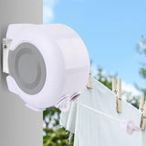 Double Line Retractable Clothesline Wall Mounted Laundry Drying Rack 15m V1263-JX-8080