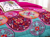Aesthetic Glow Floral 3Piece Comforter Set with Matching Shams V745-MAB010185AJ3