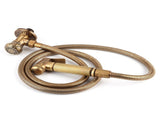 Vintage Brass Handheld Bidet Sprayer Spray Head Bracket Hose Kit Bathroom Accessories V1294-YM0901-3112200054011