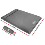 Weisshorn Self Inflating Mattress 10CM Camping Sleeping Mat Air Double Grey CAMP-MAT-SUE-DT-GREY