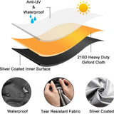 Outdoors Lawn Mower Waterproof Heavy Duty 210D Polyester Oxford UV Protection Lawn Tractor V1192-AZ-W-11164
