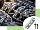 Exhaust Manifold Gasket Set Bolts and Studs Exhaust Manifold Hardware Gasket Kit Compatible V1258-DP02-C-3047