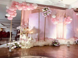 White Square Wedding Arch Adjustable 1M-2M Flower Rack Backdrop Stand Balloon Arch Stand for Wedding V985-WEDDINGARCHWHITE
