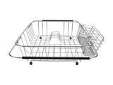 Kitchen Sink Dish Rack with Chopsticks Holder Stainless Steel Expandable Dish Drying Draining Basket V1294-YM0901-3118250163611