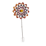 Outdoor 3D Windmill Colourful Exquisite Metal Wind Spinner with Ground Stake for Parks Lawn Yard V1294-YM0901-3111230149711