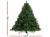 Jingle Jollys Christmas Tree 1.8m Green Xmas Tree Decorations 650 Tips XM-TR-WELL-6F-GR