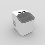 White Portable Countertop Ice Maker with 12kg Daily Capacity Rapid Bullet Ice Production for Home V888-ELOSUNG43484