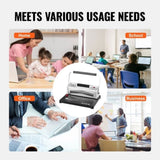 Coil Spiral Binding Machine, Manual Book Maker with Electric Binding, 46-Holes Binding 500 Sheets V952-ZDJ20XQSSDDKSX71ZV3