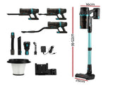 DEVANTI 30000Pa Cordless Stick Vacuum Cleaner 4-in-1 Handheld Vac, Green VAC-CL-G60-GN