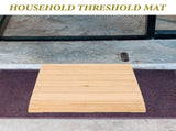 Portable Wooden Door Threshold Ramp for Home, Wheelchair Friendly, Ideal for Sweeping Robots and V1192-AZ-W-22596
