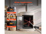 Chimney Sweep Kit, 9m Maximum Extendable Length Chimney, Chimney Cleaner Sweeper with Dual V952-SSTYCQSTJ30YIIB96001V0
