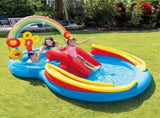 Intex Inflatable Rainbow Ring Play Centre w/ Slide 57453NP