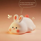 2-Pack Silicone Bunny Night Light, Dimmable Rechargeable, Bedroom Night Lamp V1192-AZ-W-22717