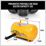 5 Gallon / 20L Bead Blaster Tyre Air Tank Tire Inflator Seater 4WD Car Shop Tool V465-SDY-65305