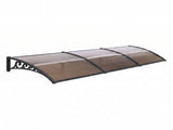 Instahut Window Door Awning 0.8mx3m Brown AWN-08X3-BR