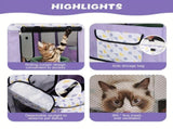 1 piece hot sale cat nursery pet nursery, foldable with a black handbag cat dog cage fence dog cat V1106-HEMM-003