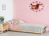 JWDX Wall Clock, Cartoon Wall Clock, Clearance Sausage Dog Wall Clock I Love You Express Clock Home V1189-LWWAL-20260325-02831