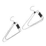 5pcs Foldable Clothes Hanger Stainless Steel Multifunctional Anti Slip Foldable Garment Hangers for V1294-YM0901-3117240334511