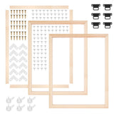 3Pcs 16x20 Inch Solid Wood Canvas Stretcher Bars DIY Canvas Frame Kit with Hardware for DIY Oil V1366-AZ2-W-15021