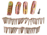 50 Sets Fence Wire Fasteners Carbon Steel Zinc Plated Rust Proof Wire Fencing Staples with Hex V1294-YM0710-3111230300911