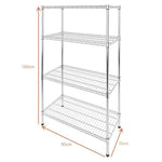 Modular Wire Storage Shelf 900 x 350 x 1800mm Steel Shelving V63-841121