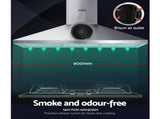 Devanti 900mm Range Hood 90cm Rangehood Stainless Steel RH-D-A17-90-SR