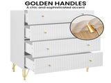 Sarantino Rocco Chest of Drawers in White CHE-103-02-WHG