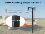 Truck Hitch Game Hoist, 600 lbs Load Capacity, Hunting Deer Hoist with 2-inch Receiver, 360-Degree V952-KCSSLSHL600LDZE1M001V0